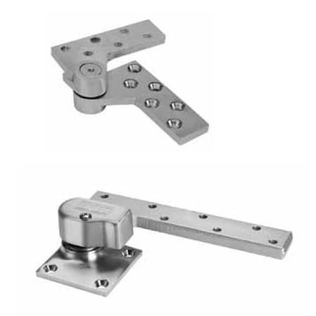 Rixson L14726LH Left Hand 3/4 Offset Pivot Set for 1-3/4 Doors with L180 Top Pivot Bright Chrome L147625LH